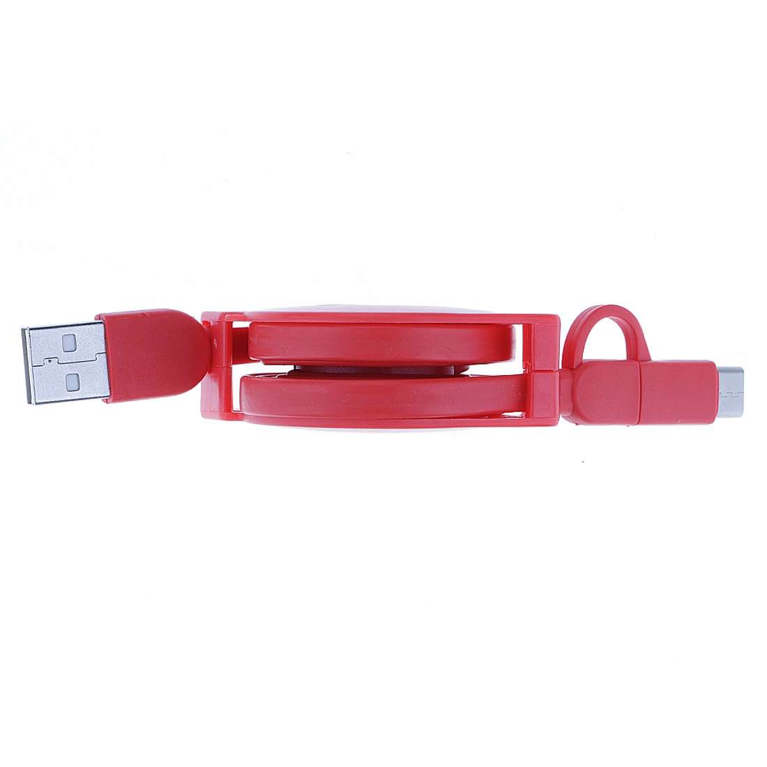 1m 2A Two in One Retractable Micro USB to Type-C Data Sync Charging Cable