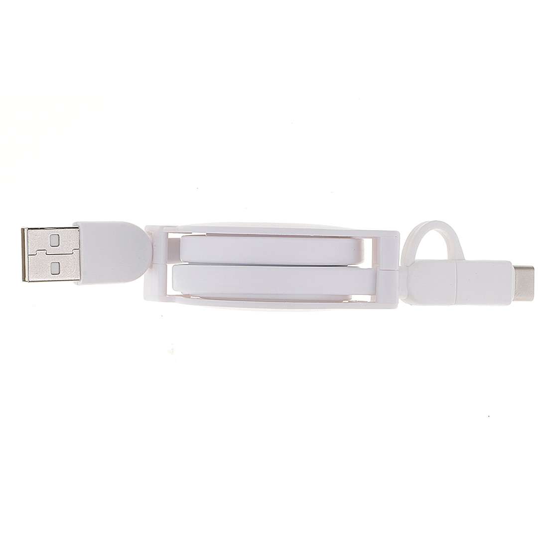 1m 2A Two in One Retractable Micro USB to Type-C Data Sync Charging Cable