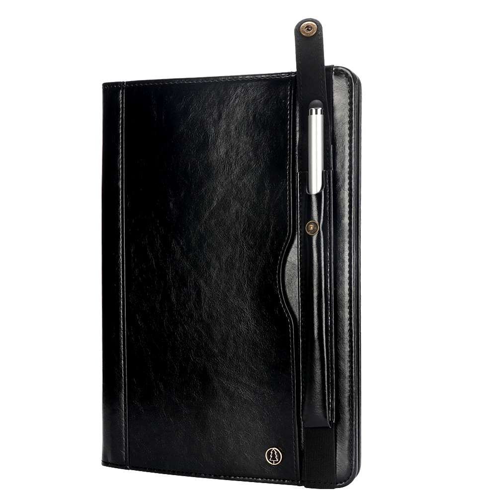 Horizontal Flip Leather Case for Galaxy Tab A T590 10.5 inch, with Double Card Slots & ... (Black)
