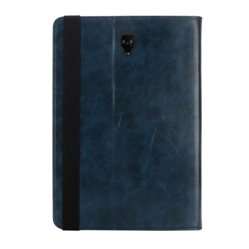 Horizontal Flip Leather Case for Galaxy Tab A T590 10.5 inch, with Double Card Slo ... (Dark Blue)