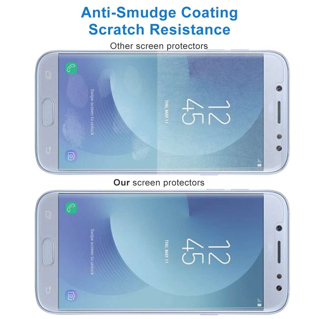 2 PCS For Galaxy J5 (2017) (EU Version) 0.26mm 9H Surface Hardness 2.5D Explosion-proof Non-full S