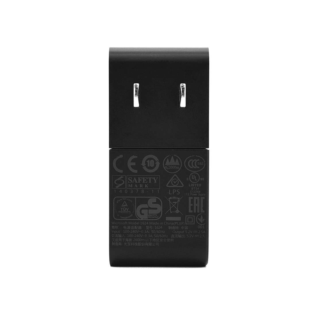 5.2V 2.5A AC Power Adapter Charger with 1.5m Micro USB Charging Cable, For Microsoft Surface 3, CE C