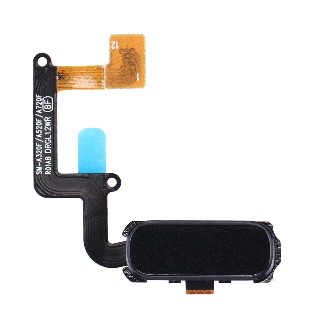 Home Button Flex Cable with Fingerprint Identification for Galaxy A3 (2017) / A320 & A ... (Black)