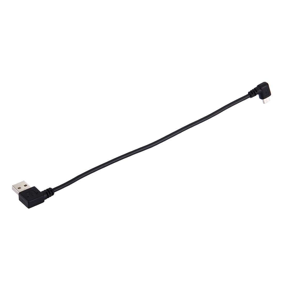 20cm USB 2.0 Right Turn Elbow to Micro USB Elbow Data Cable