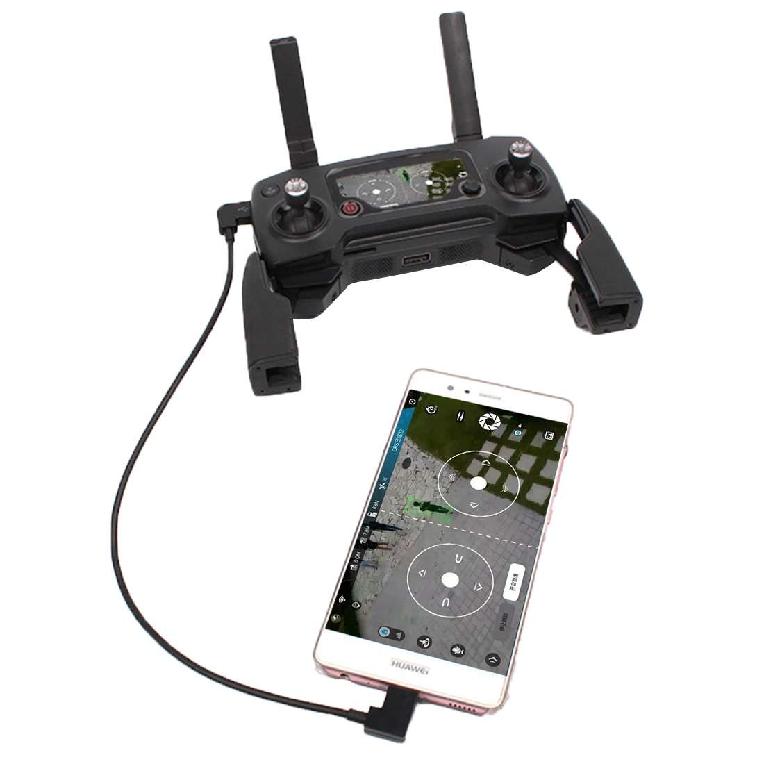 30cm Micro USB to USB-C / Type-C Converting Data Cable Connector for DJI MAVIC PRO & SPARK Remote