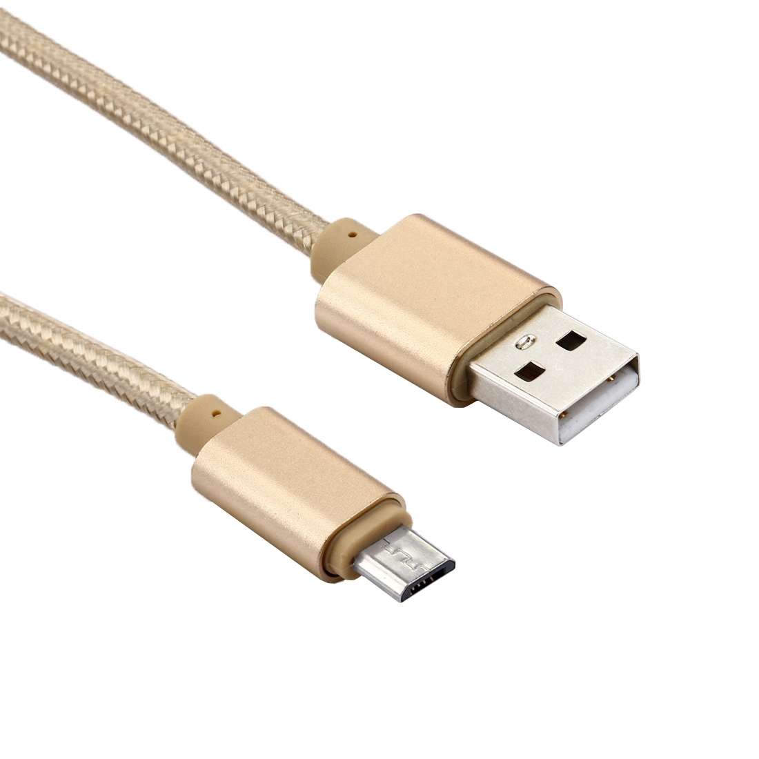 2m Woven Style Metal Head 84 Cores Micro USB to USB 2.0 Data / Charger Cable