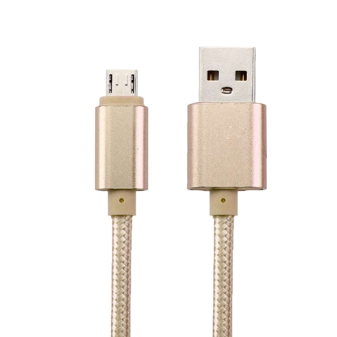 2m Woven Style Metal Head 84 Cores Micro USB to USB 2.0 Data / Charger Cable