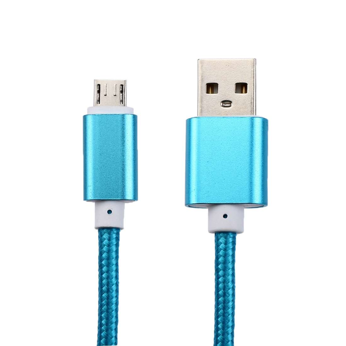 2m Woven Style Metal Head 84 Cores Micro USB to USB 2.0 Data / Charger Cable