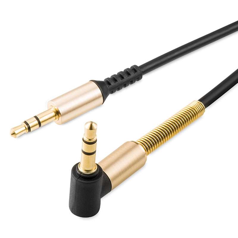 hoco UPA02 AUX Spring Audio Cable without Microphone, Cable Length: 1m(Red)