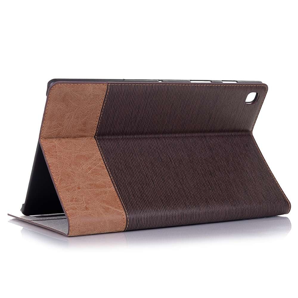 Cross Texture Horizontal Flip Leather Case for Galaxy Tab S5e 10.5 T720 / T725, with ... (Coffee)