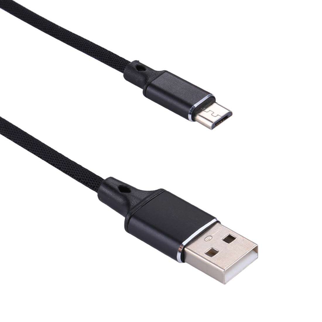 1m 2A Output USB to Micro USB Nylon Weave Style Data Sync Charging Cable
