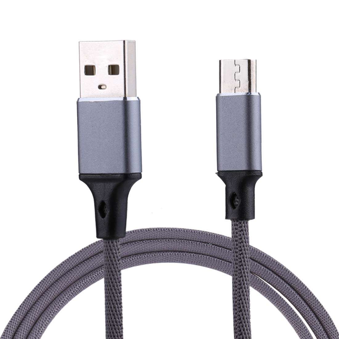 1m 2A Output USB to Micro USB Nylon Weave Style Data Sync Charging Cable