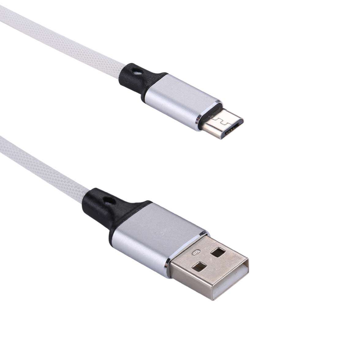 1m 2A Output USB to Micro USB Nylon Weave Style Data Sync Charging Cable