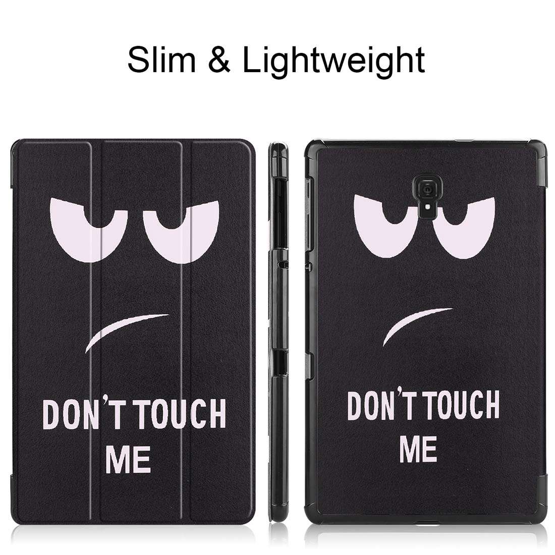 Eyes Pattern Horizontal Flip PU Leather Case for Galaxy Tab A 10.5 / T595 & T590, with Three-foldi