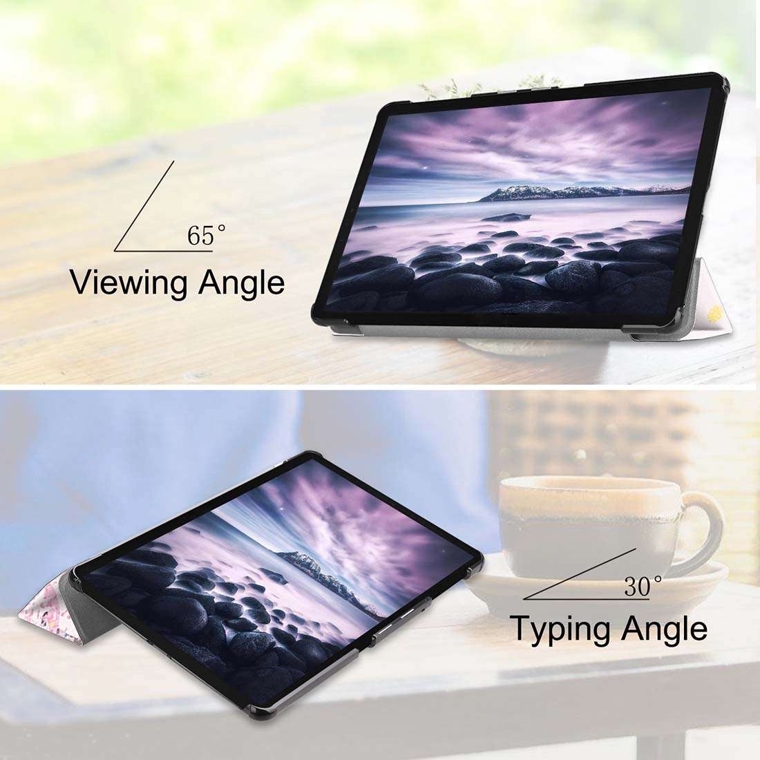 Butterfly Fairy Pattern Horizontal Flip PU Leather Case for Galaxy Tab A 10.5 / T595 & T590, with