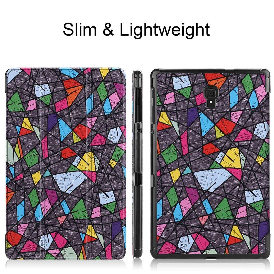 Church Window Pattern Horizontal Flip PU Leather Case for Galaxy Tab A 10.5 / T595 & T590, with Th