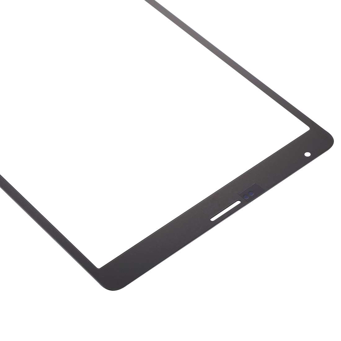 For Galaxy Tab S 8.4 / T700 Front Screen Outer Glass Lens (Black)