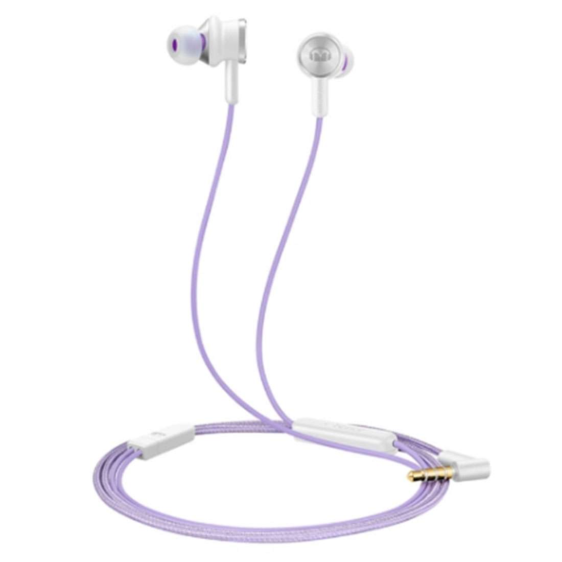 Original Huawei Honor AM17 Headset 1.1m TPE + Braided L-type 3.5mm Plug Wire Control In-Ear Earpho
