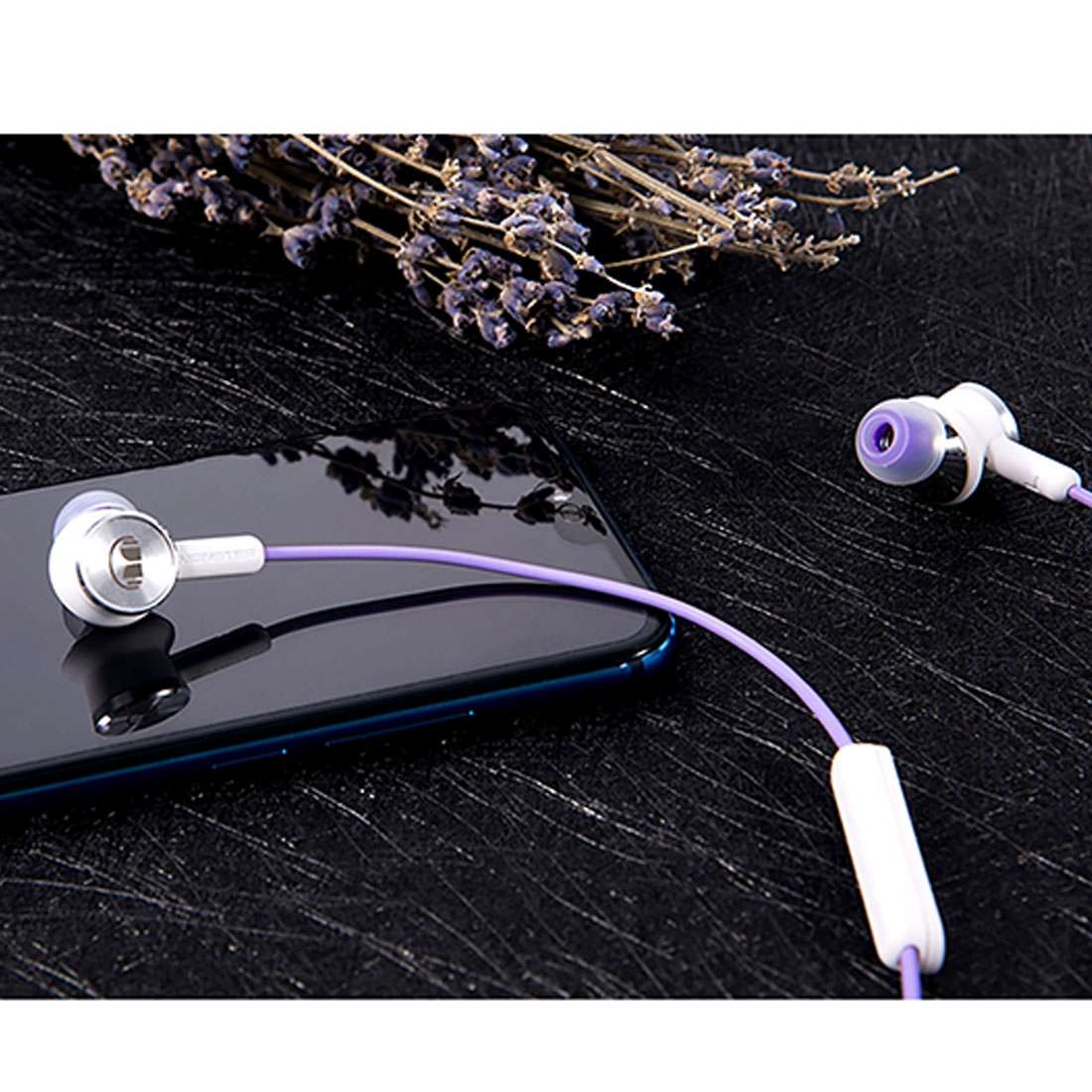 Original Huawei Honor AM17 Headset 1.1m TPE + Braided L-type 3.5mm Plug Wire Control In-Ear Earpho