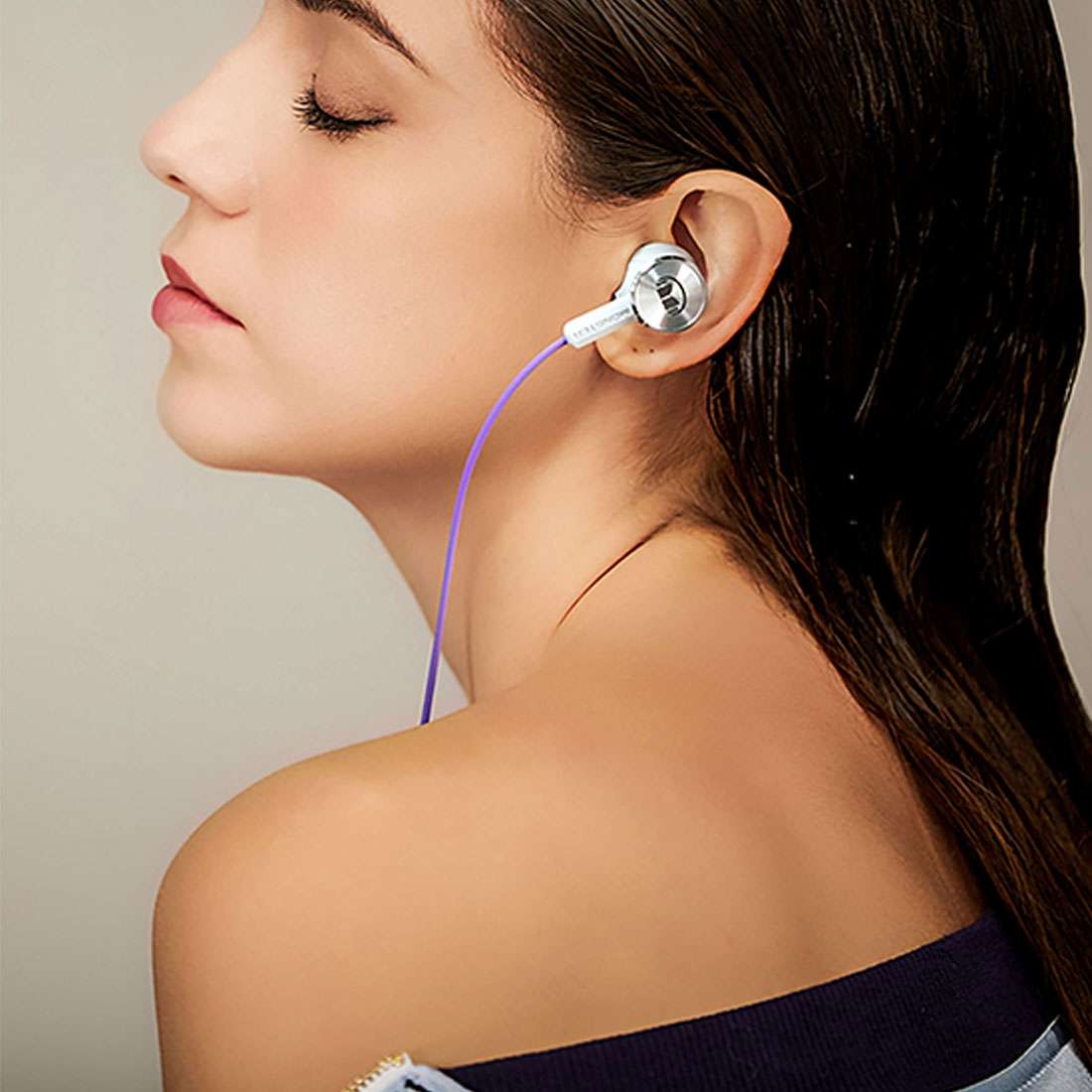 Original Huawei Honor AM17 Headset 1.1m TPE + Braided L-type 3.5mm Plug Wire Control In-Ear Earpho
