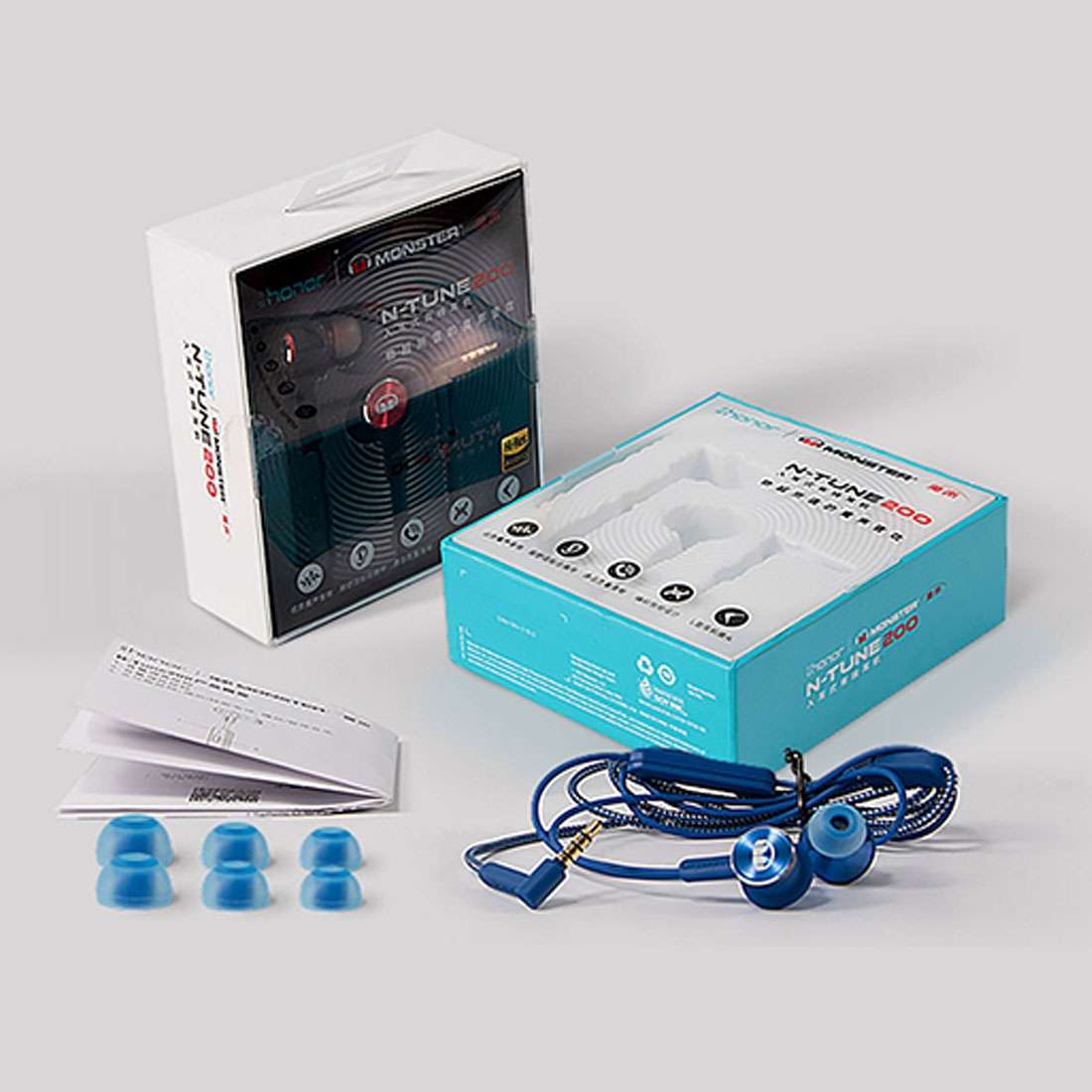 Original Huawei Honor AM17 Headset 1.1m TPE + Braided L-type 3.5mm Plug Wire Control In-Ear Earpho