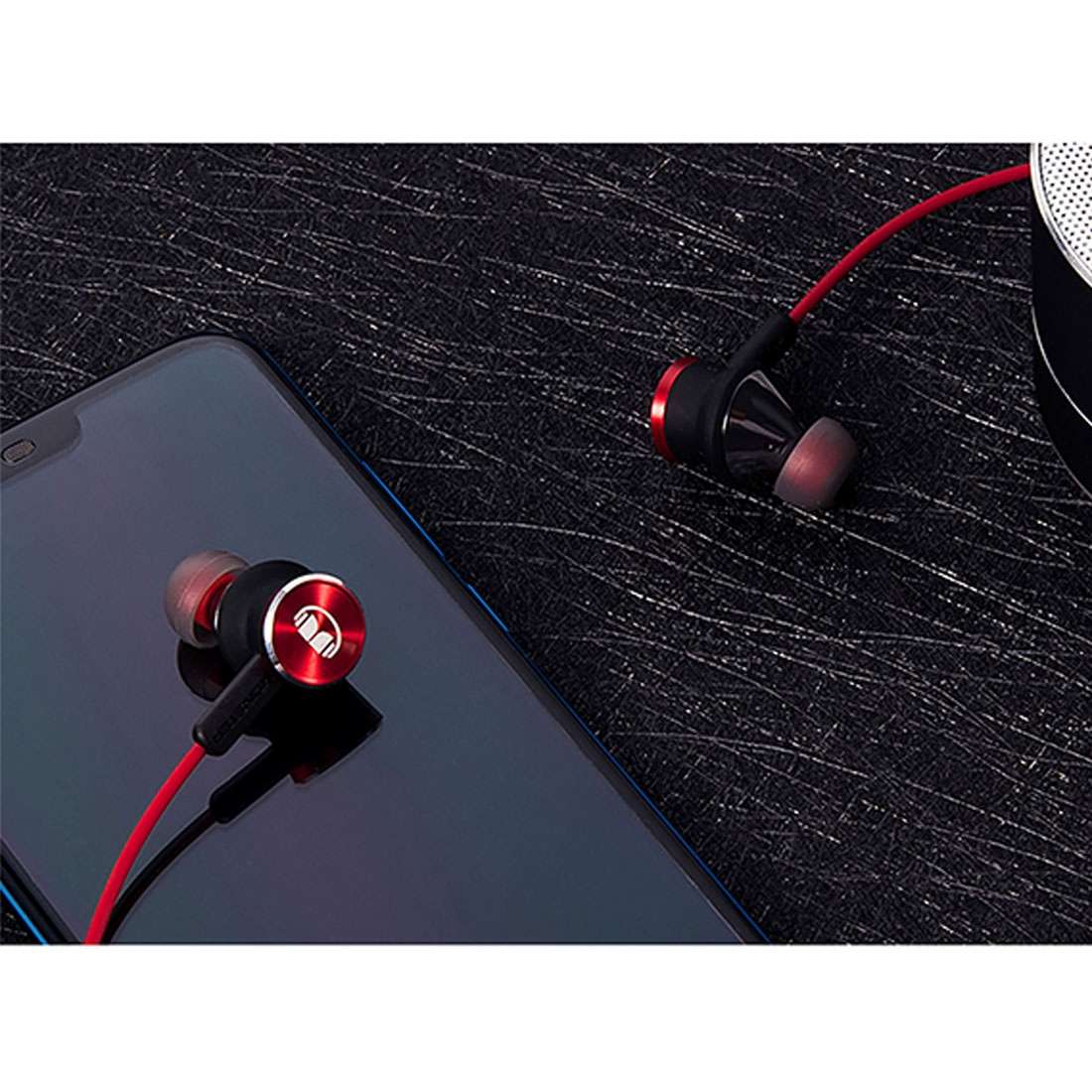 Original Huawei Honor AM17 Headset 1.1m TPE + Braided L-type 3.5mm Plug Wire Control In-Ear Earpho