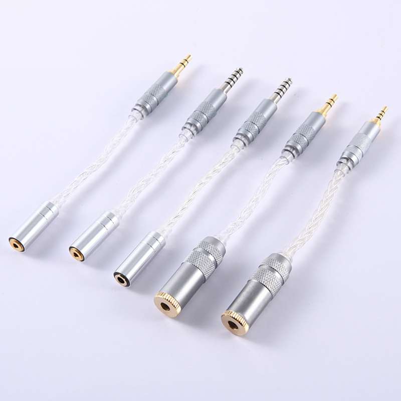 ZS0021 4.4mm Male to 2.5mm Female Balance Adapter Cable (Silver)