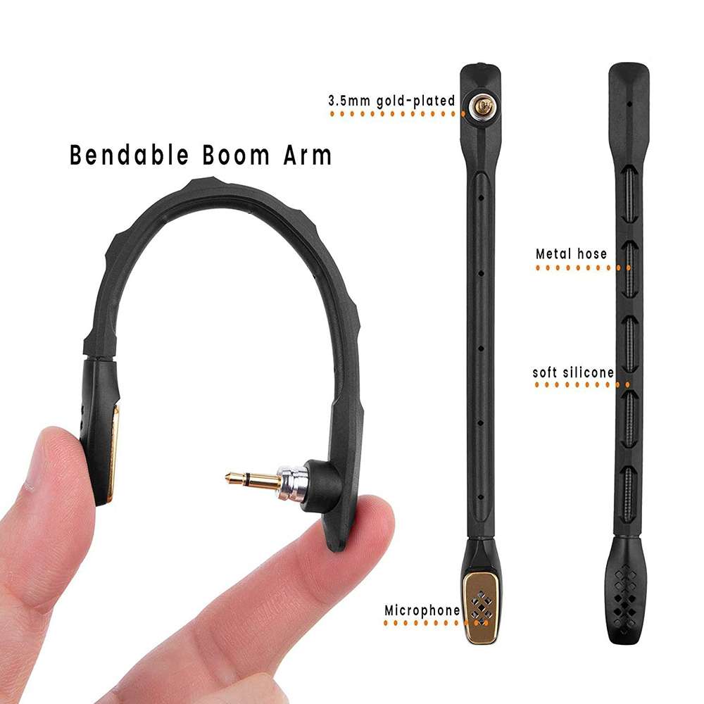 ZS0186 Microphone Head for Logitech ASTRO A40 Noise Cancelling Microphone(Black)