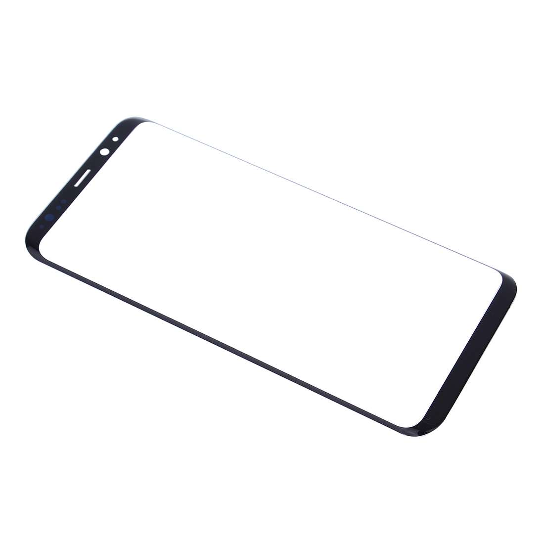 For Galaxy S9+ Front Screen Outer Glass Lens(Black)