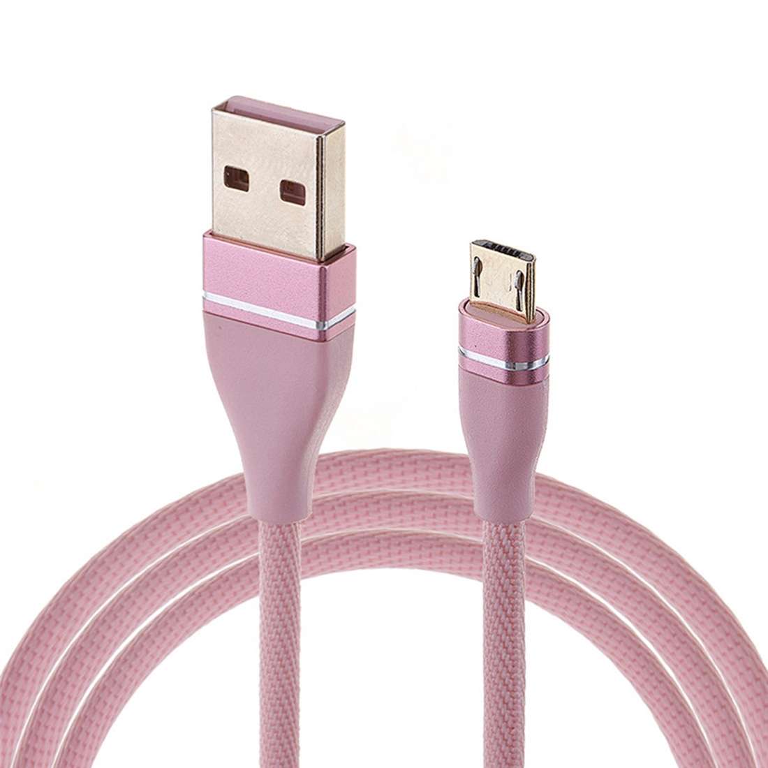 Nylon Weave Style USB to Micro USB Data Sync Charging Cable, Cable Length: 1m