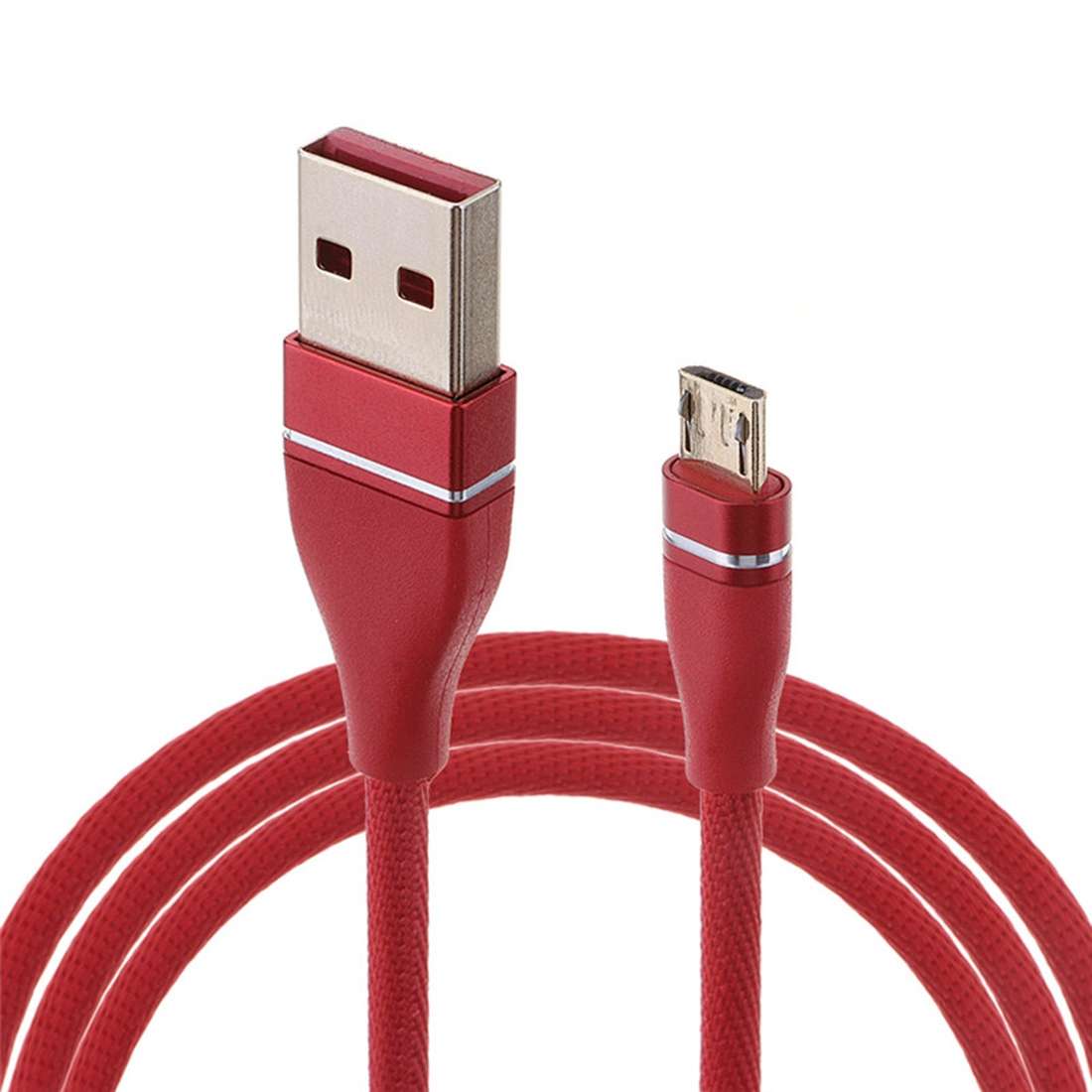 Nylon Weave Style USB to Micro USB Data Sync Charging Cable, Cable Length: 1m