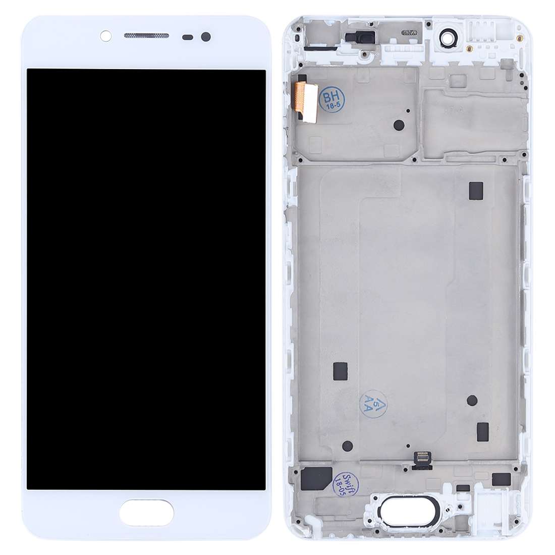 TFT LCD Screen for Vivo X7 Digitizer Full Assembly with Frame(White)