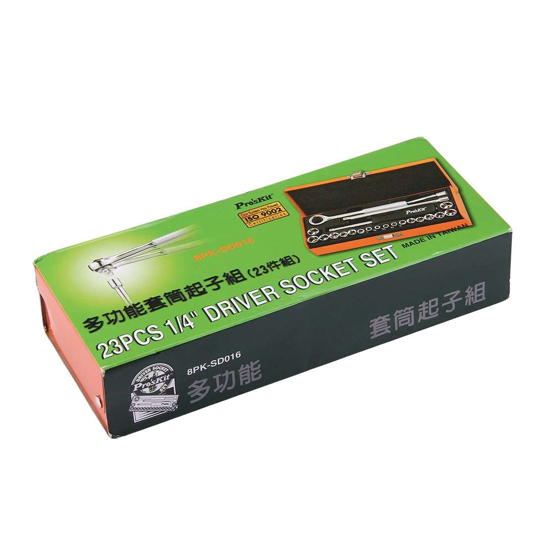 Proskit 8PK-SD016 23 PCS 1/4 inch Socket Head Screwdriver Set