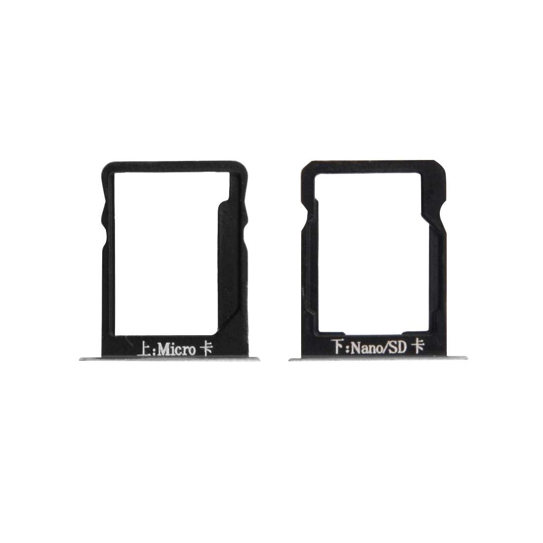 For Huawei Mate 7 SIM Card Tray and Micro SD Card Tray(Grey)