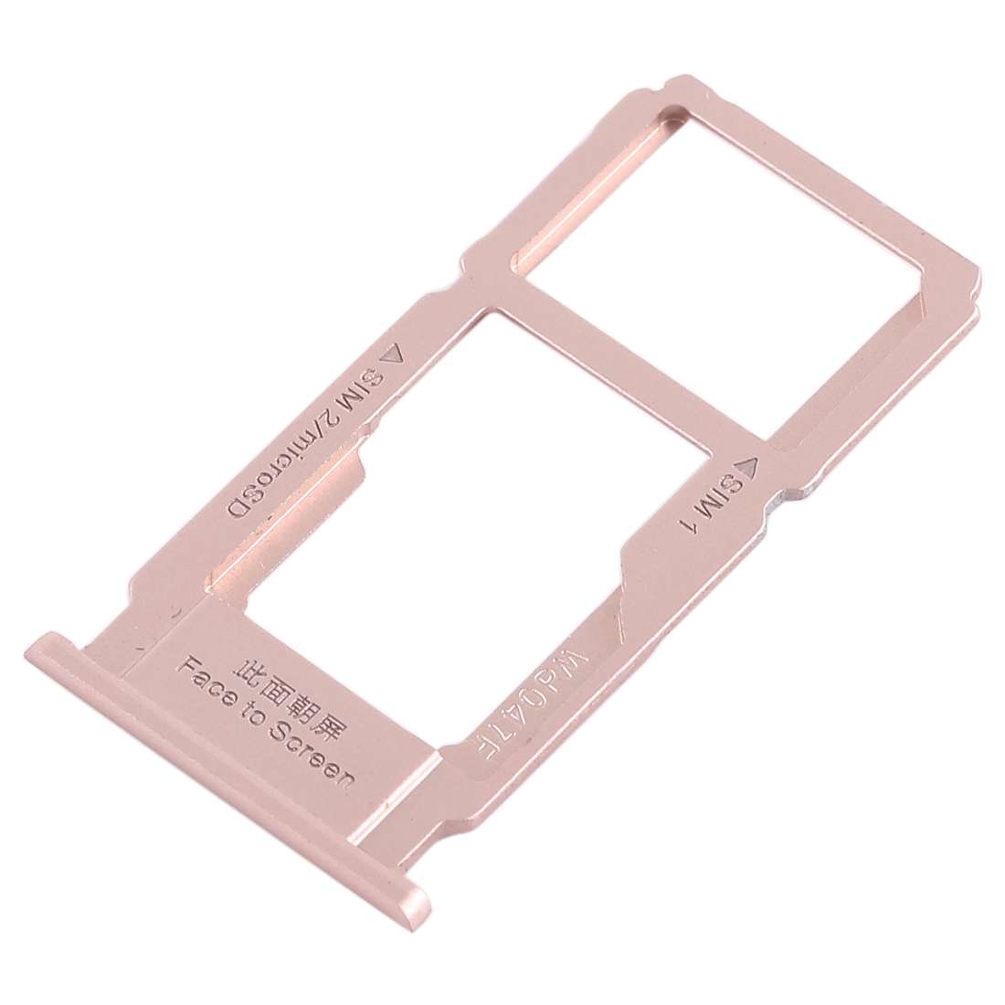 For OPPO R11s SIM Card Tray + SIM Card Tray / Micro SD Card Tray (Red)