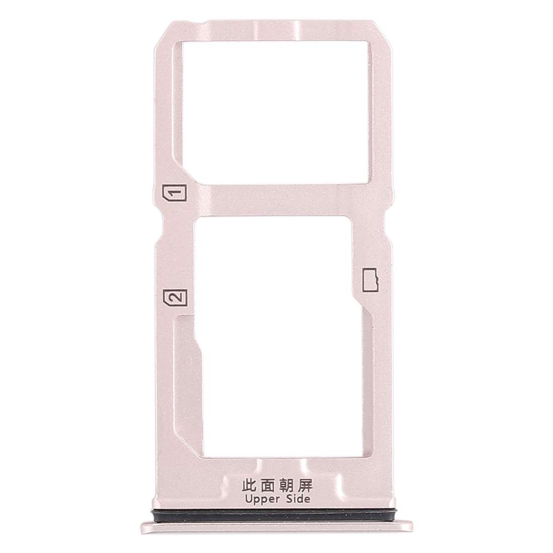 For Vivo X20 SIM Card Tray + SIM Card Tray / Micro SD Card Tray (Gold)