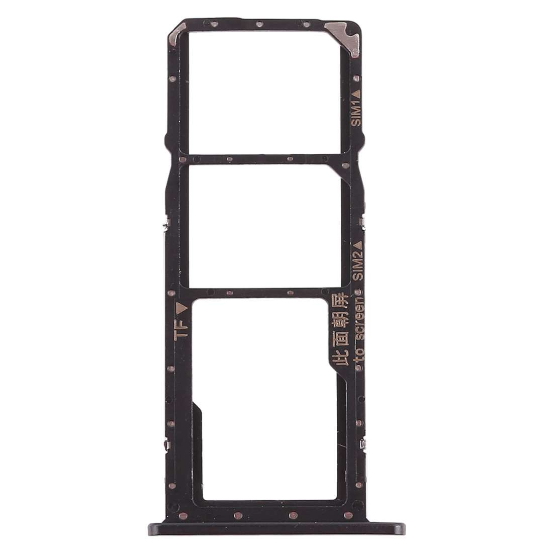 2 x SIM Card Tray / Micro SD Card Tray for Huawei Enjoy 9 (Black)