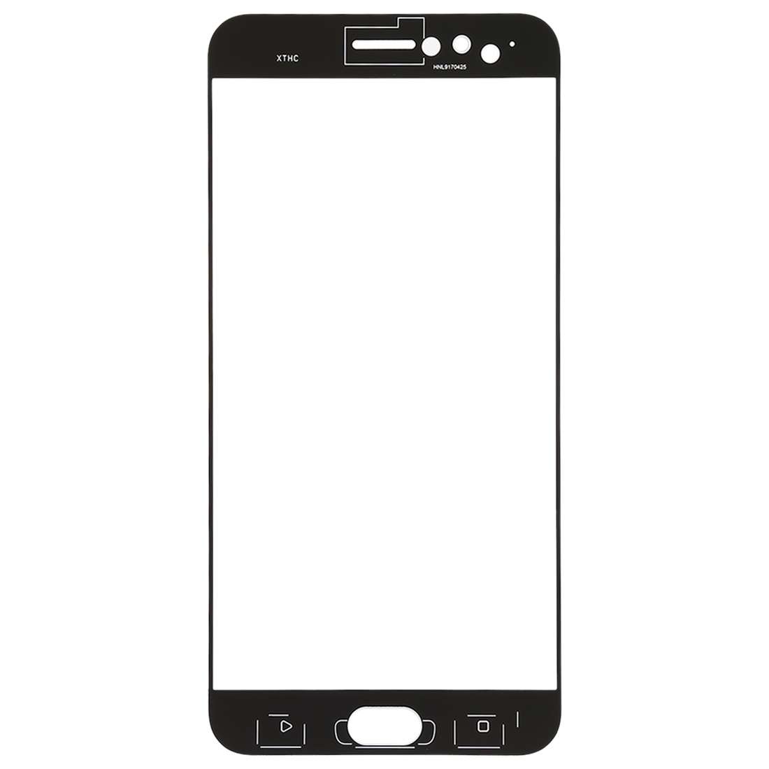 For OPPO R11 Plus Front Screen Outer Glass Lens (White)
