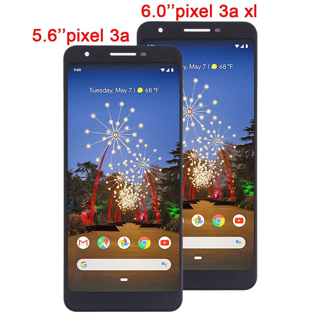 OEM LCD Screen for Google Pixel 3a with Digitizer Full Assembly (Black)