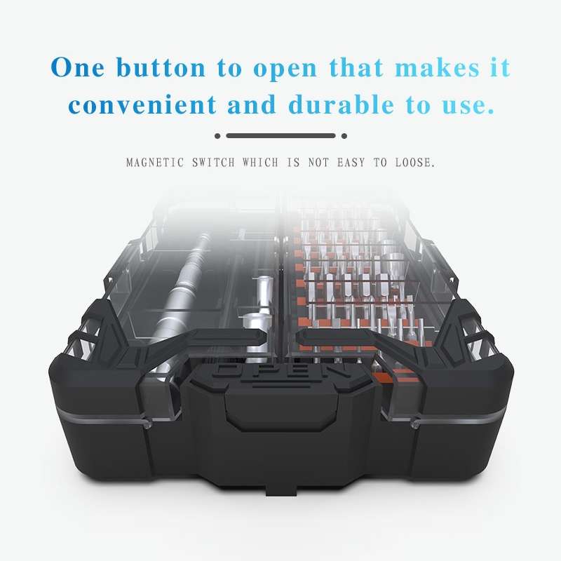 JAKEMY JM-8163 62 in 1 Multi-functional Screwdriver Set Repair Tool