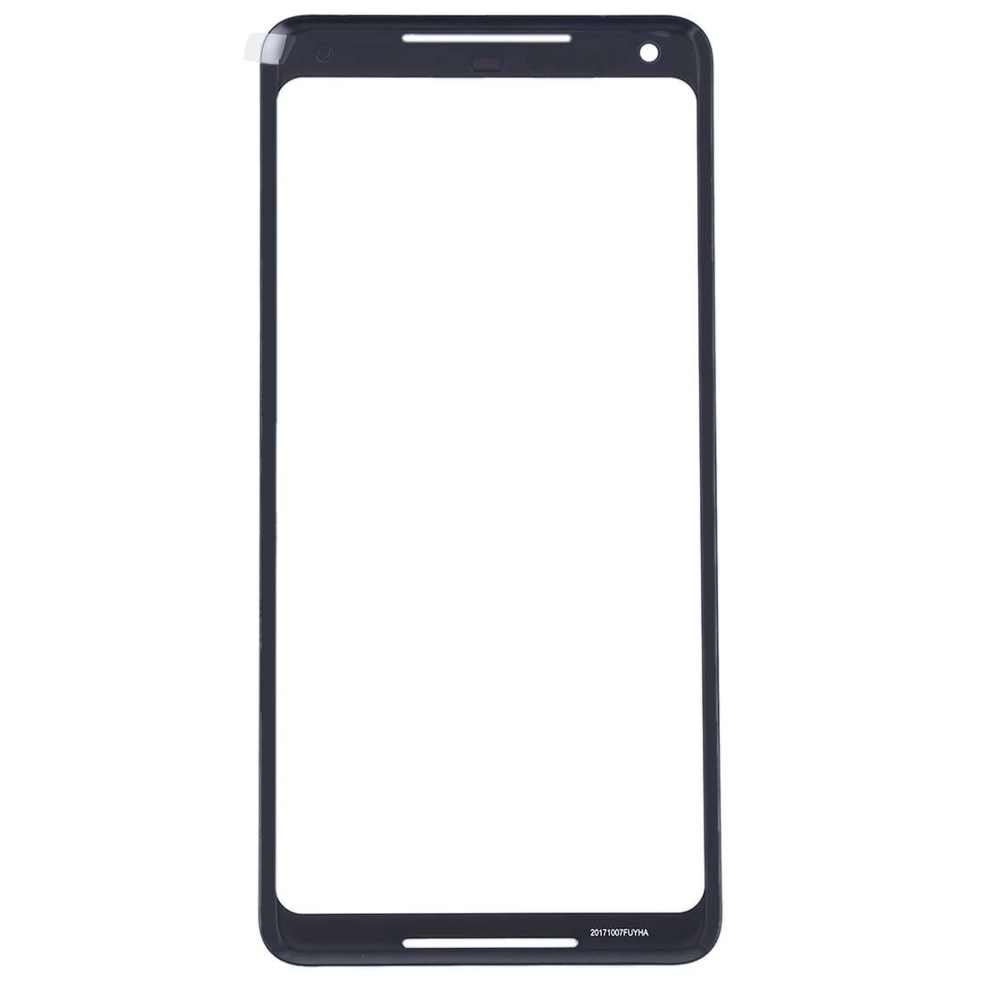 Original Front Screen Outer Glass Lens for Google Pixel 2 XL(Black)