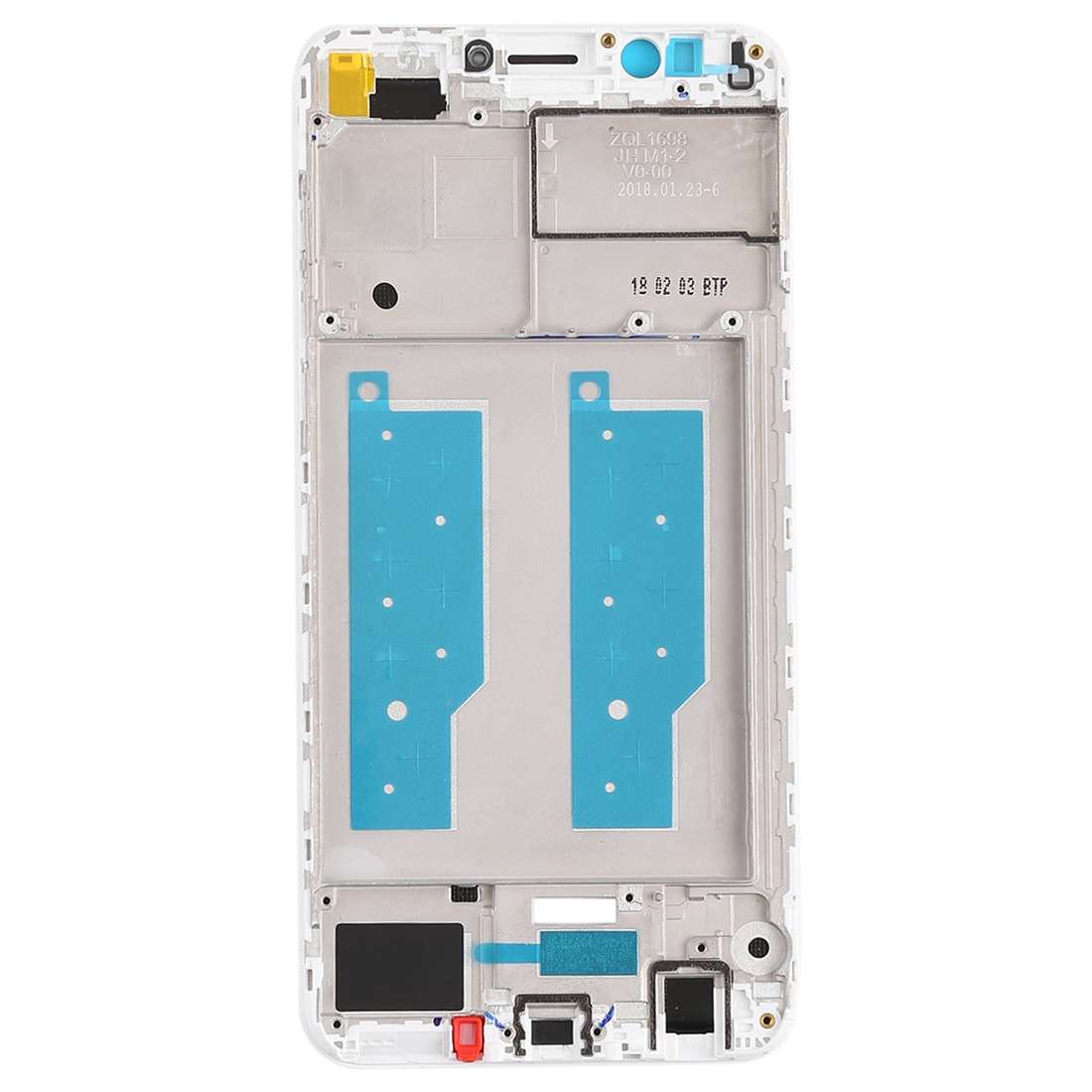 Front Housing LCD Frame Bezel for Huawei Honor Play 7C(Black)