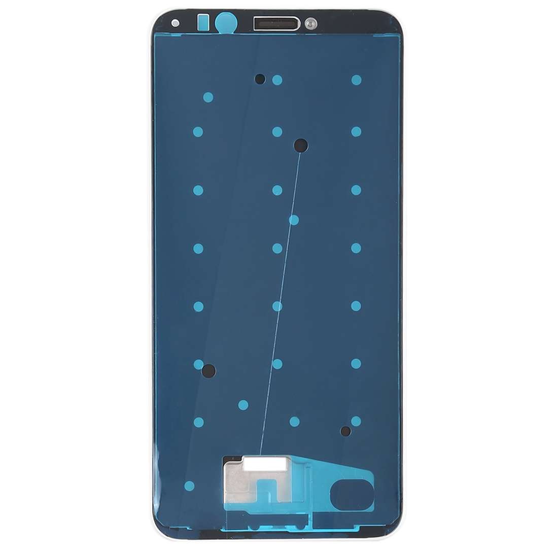 Front Housing LCD Frame Bezel for Huawei Honor Play 7C(Black)