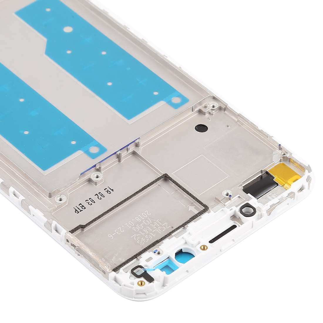 Front Housing LCD Frame Bezel for Huawei Honor Play 7C(Black)