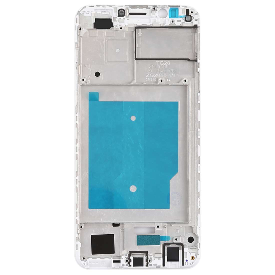 Front Housing LCD Frame Bezel for Huawei Nova 2 Lite / Y7 Prime (2018)(Black)