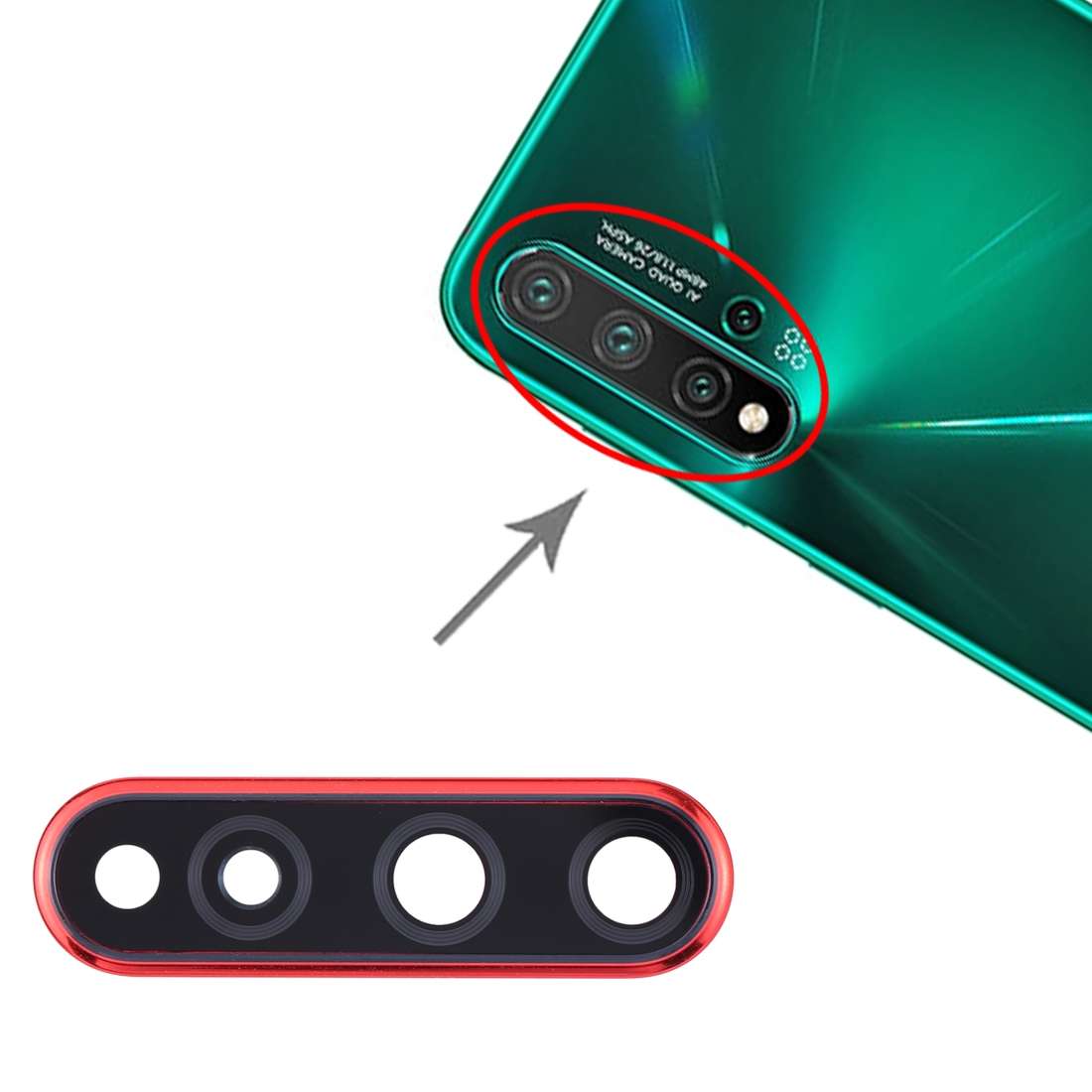 For Huawei Nova 5 Pro / Nova 5 Camera Lens Cover (Black)