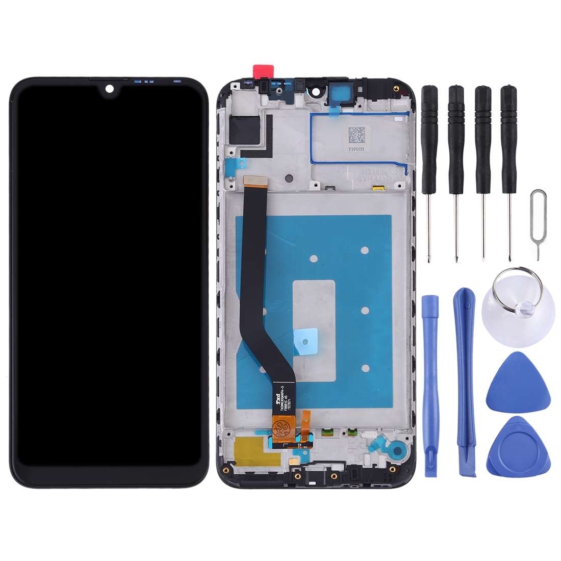 OEM LCD Screen for Huawei Y7 Prime (2019) Digitizer Full Assembly with Frame (Black)