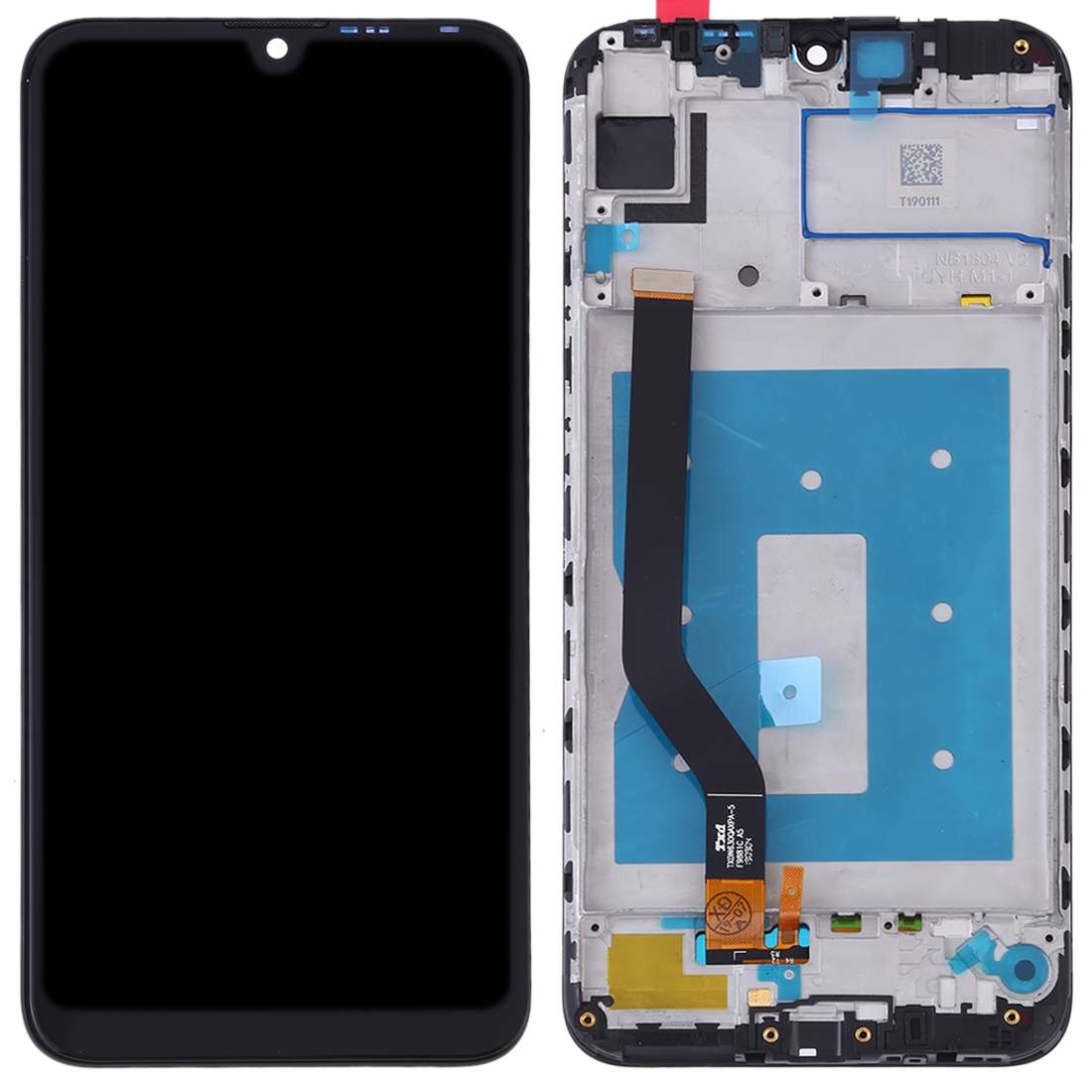 OEM LCD Screen for Huawei Y7 Prime (2019) Digitizer Full Assembly with Frame (Black)