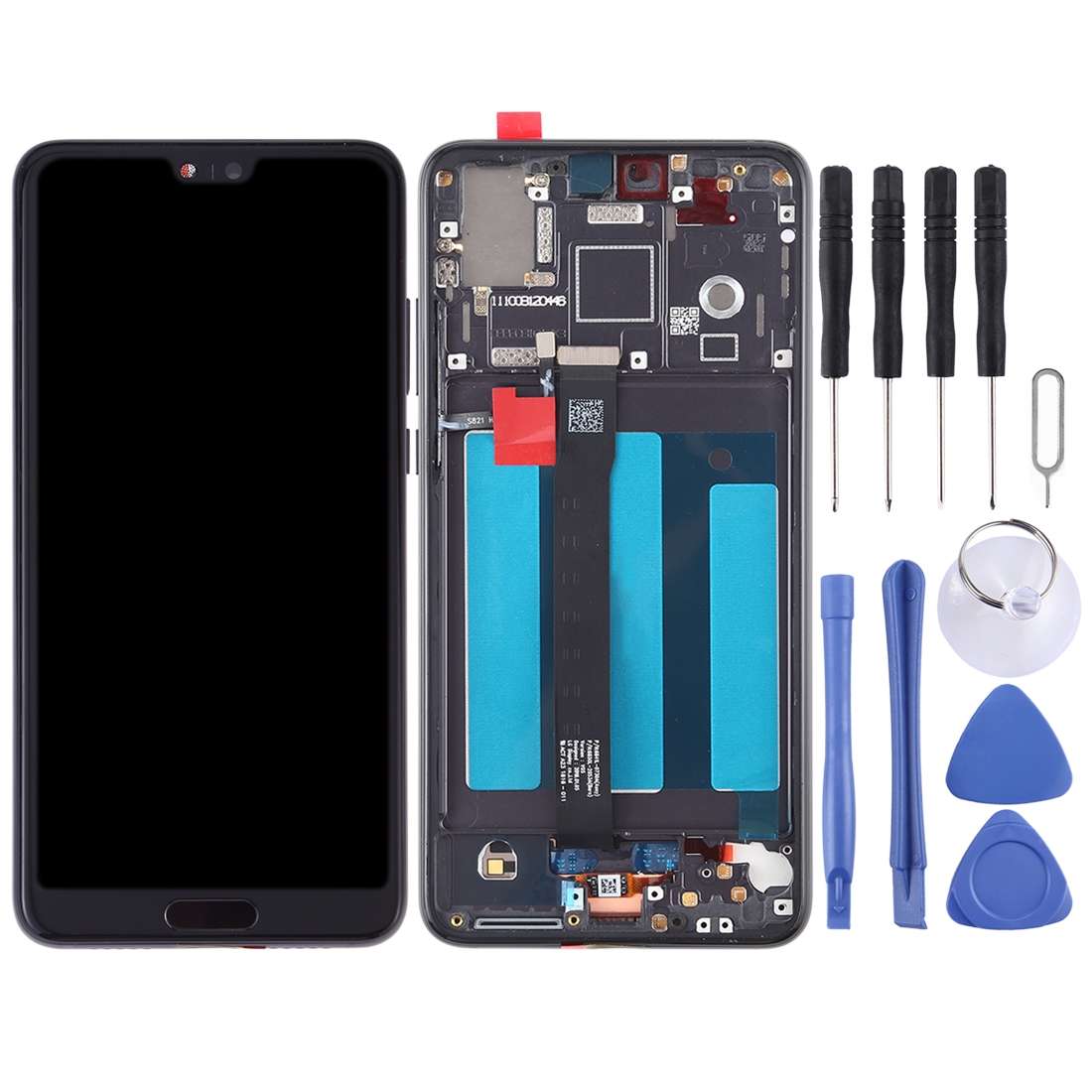 OEM LCD Screen for Huawei P20 Digitizer Full Assembly with Frame (Black)