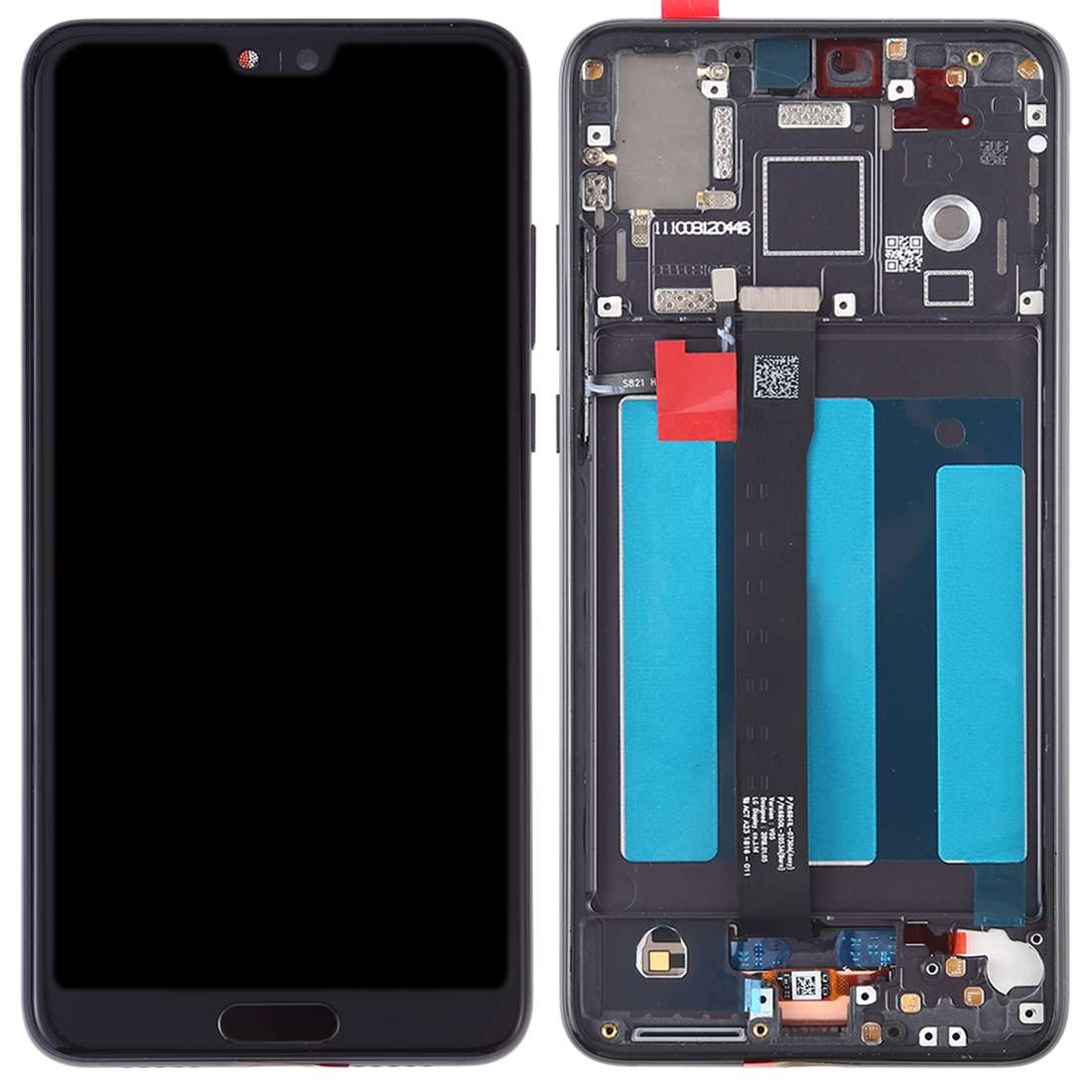 OEM LCD Screen for Huawei P20 Digitizer Full Assembly with Frame (Black)